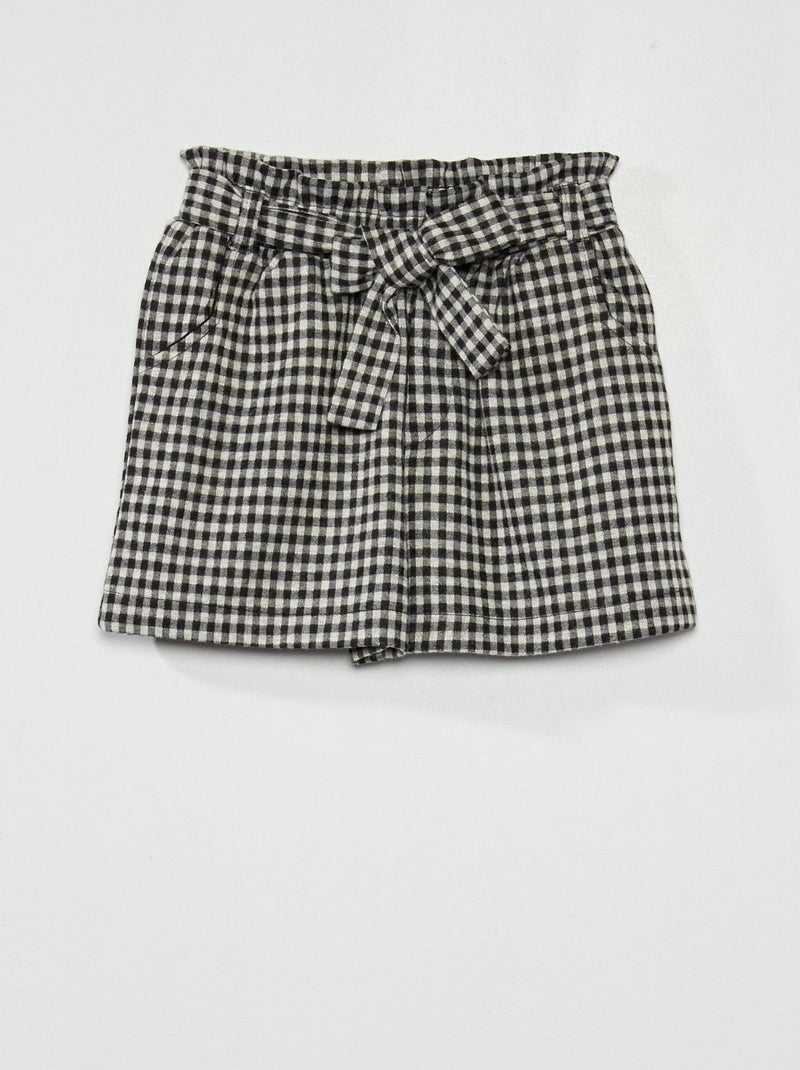 Shorts in maglia punto milano NERO - Kiabi