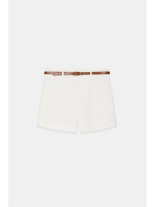 Shorts in maglia sartoriali a vita alta con cintura dilvin - Kiabi Shorts in maglia sartoriali a vita alta con cintura dilvin - Kiabi