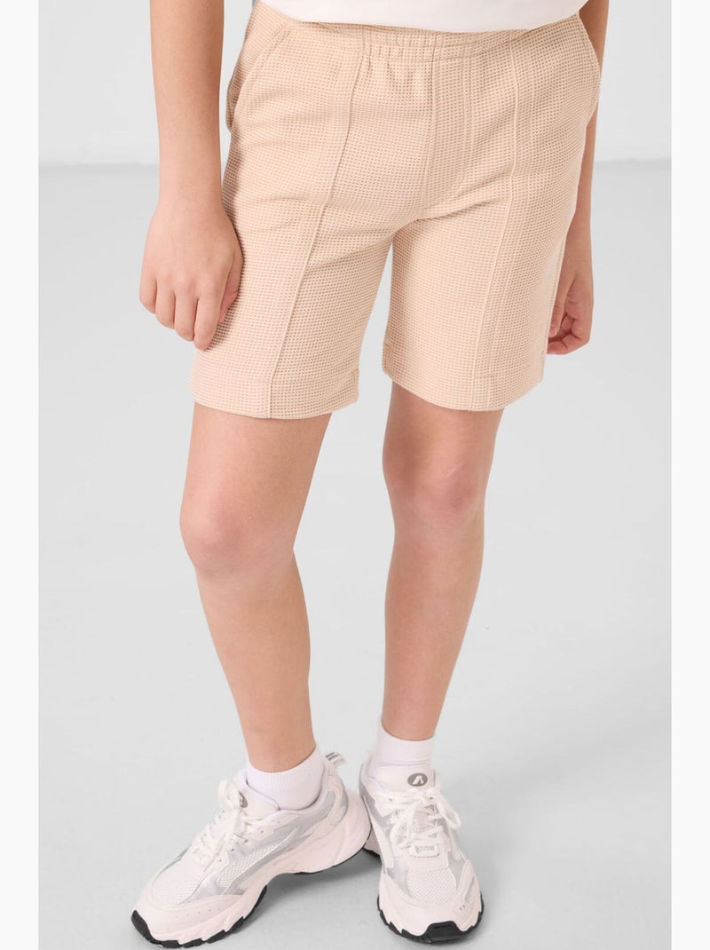 Shorts in misto cotone da indossare senza chiusura tommy Beige argilla - Kiabi