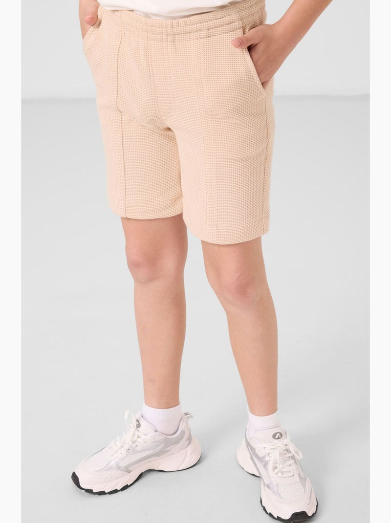 Shorts in misto cotone da indossare senza chiusura tommy Beige argilla - Kiabi