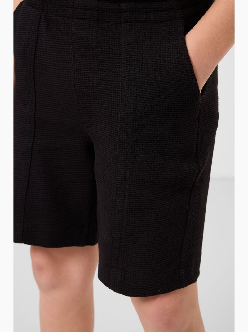 Shorts in misto cotone da indossare senza chiusura tommy Nero - Kiabi