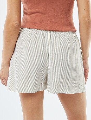 Shorts in misto lino