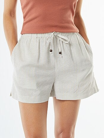 Shorts in misto lino