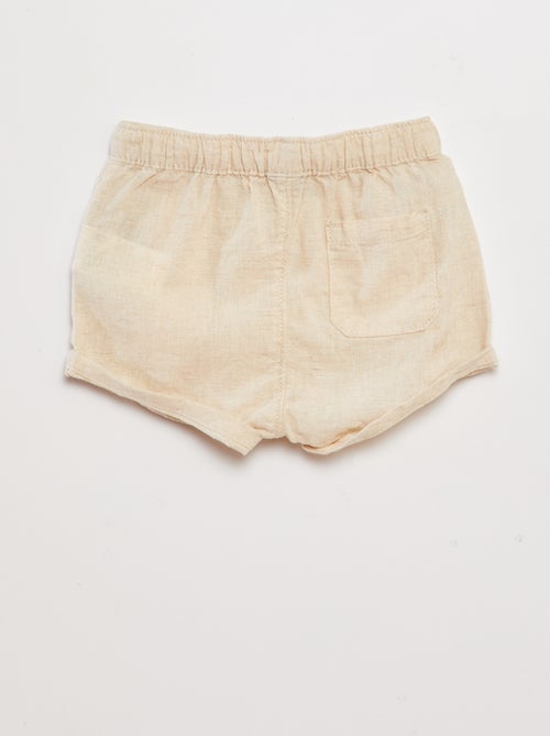 Shorts in misto lino - Kiabi