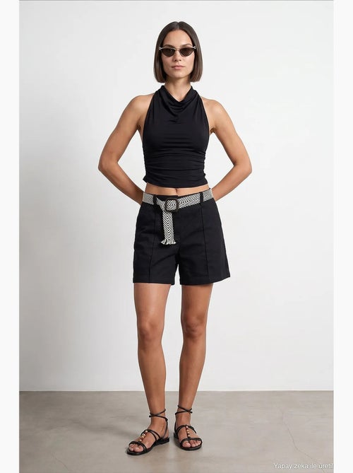 Shorts in misto lino dilvin - Kiabi Shorts in misto lino dilvin - Kiabi