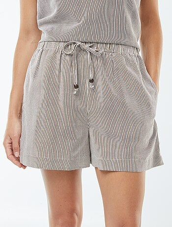 Shorts in misto lino
