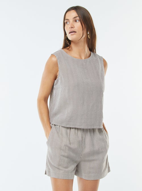 Shorts in misto lino - Kiabi