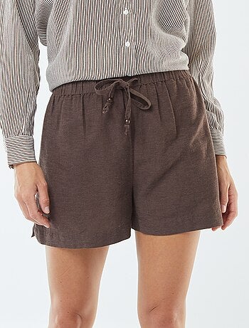 Shorts in misto lino