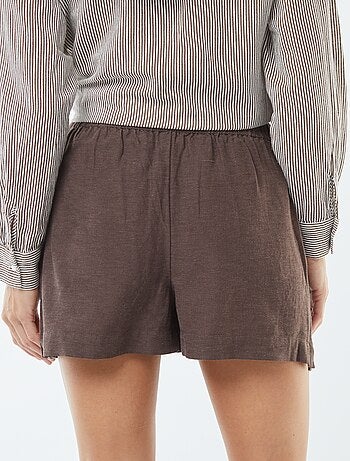 Shorts in misto lino