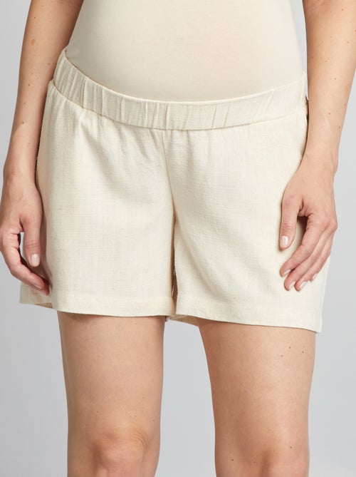 Shorts in misto lino premaman - - Kiabi