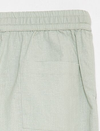 Shorts in misto lino