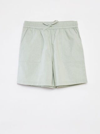 Shorts in misto lino
