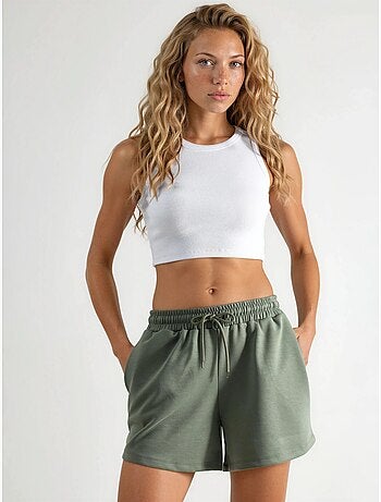 Shorts in modal con vita elastica e tasche busem