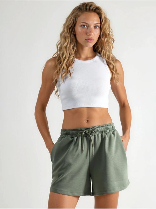 Shorts in modal con vita elastica e tasche busem - Kiabi Shorts in modal con vita elastica e tasche busem - Kiabi