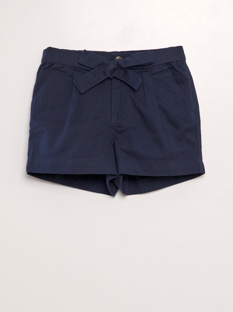 Shorts in popeline blu - Kiabi