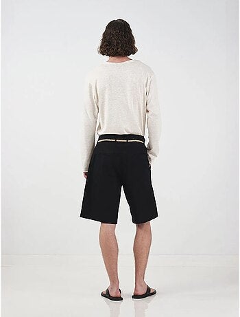 Shorts in popeline con cintura, vita media e vestibilità relaxed giesto