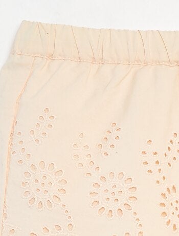Shorts in ricami punto inglese