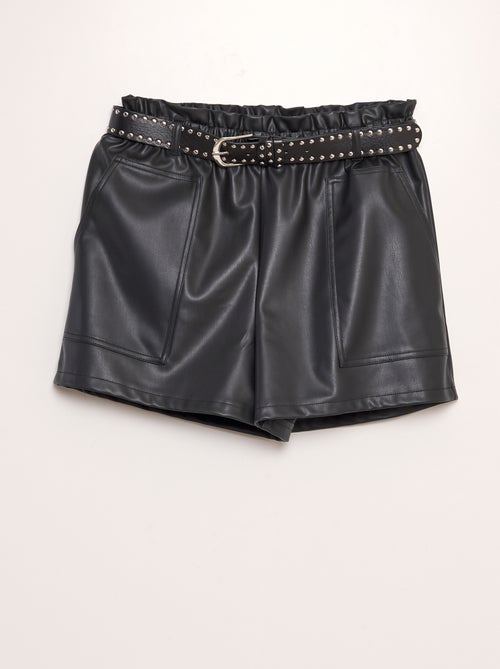 Shorts  in similpelle + cintura 'JDY' - Kiabi