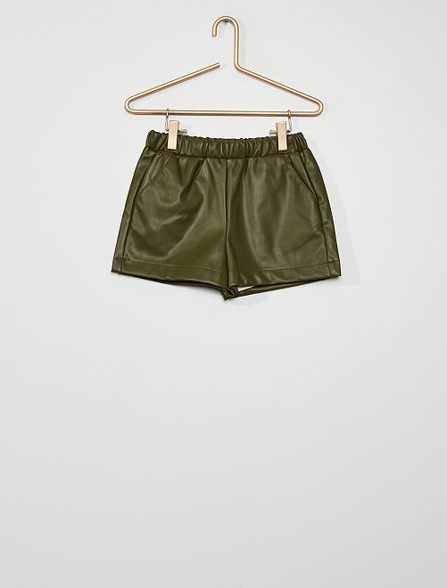 Shorts in similpelle - KAKI - Kiabi - 7.00€
