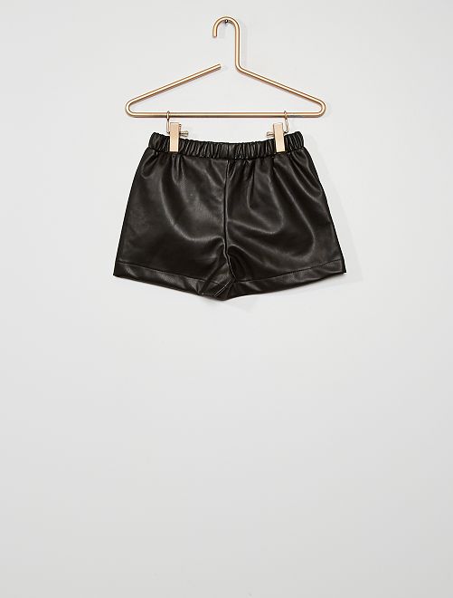 Shorts in similpelle - nero - Kiabi - 7.00€