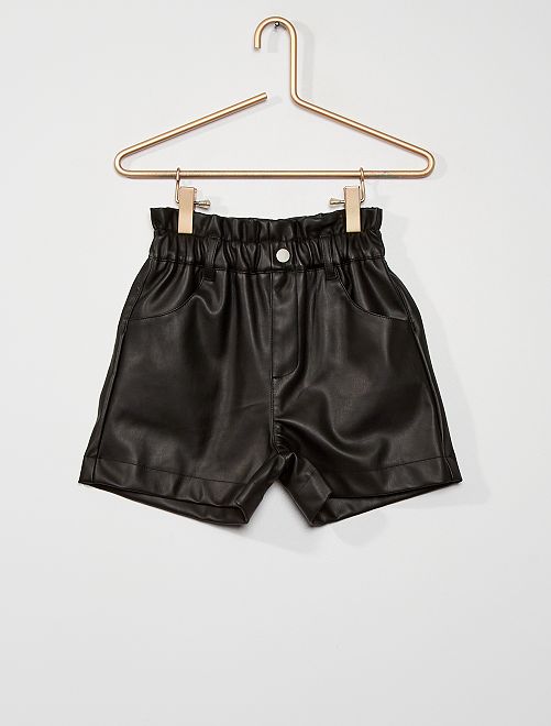 shorts in similpelle - nero - Kiabi - 12.00€