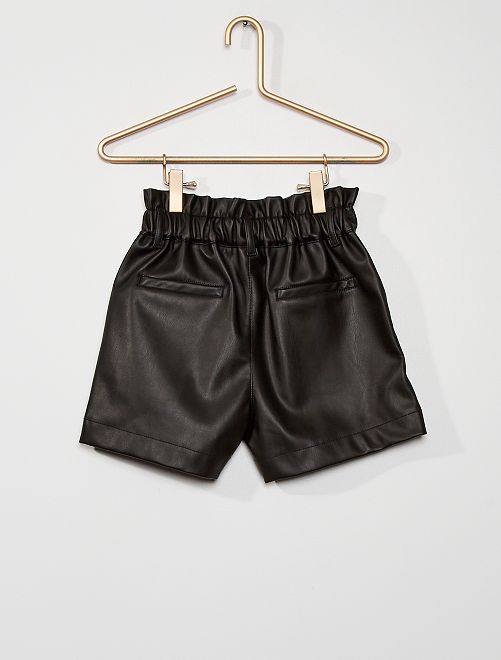 shorts in similpelle - nero - Kiabi - 12.00€