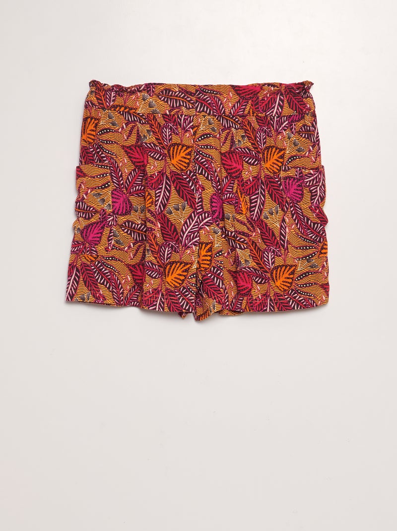 Shorts in tessuto crêpe BIANCO - Kiabi