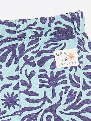 Shorts in tessuto felpato - Graphik Edition