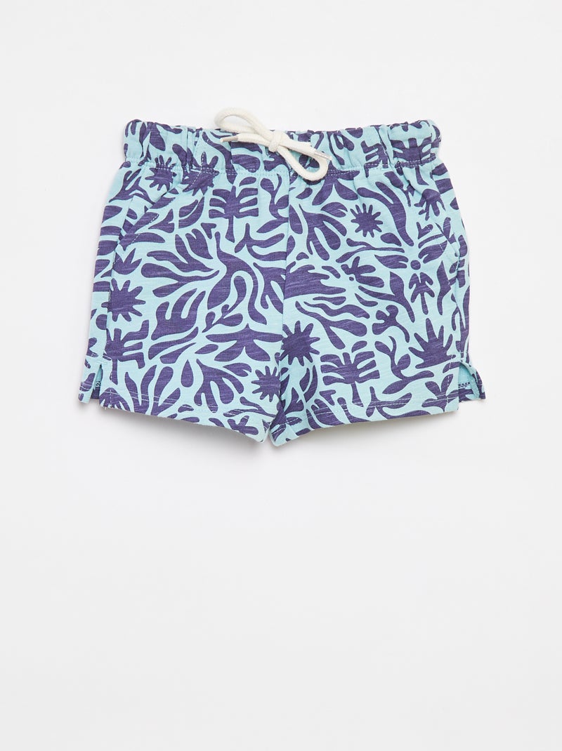 Shorts in tessuto felpato - Graphik Edition Blu - Kiabi