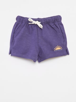 Shorts in tessuto felpato - Graphik Edition