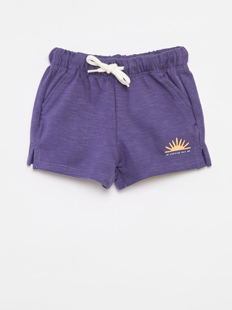 Shorts in tessuto felpato - Graphik Edition Blu - Kiabi