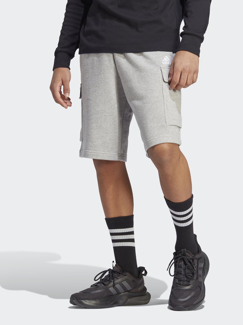 Shorts in tessuto felpato 'Adidas' GRIGIO - Kiabi