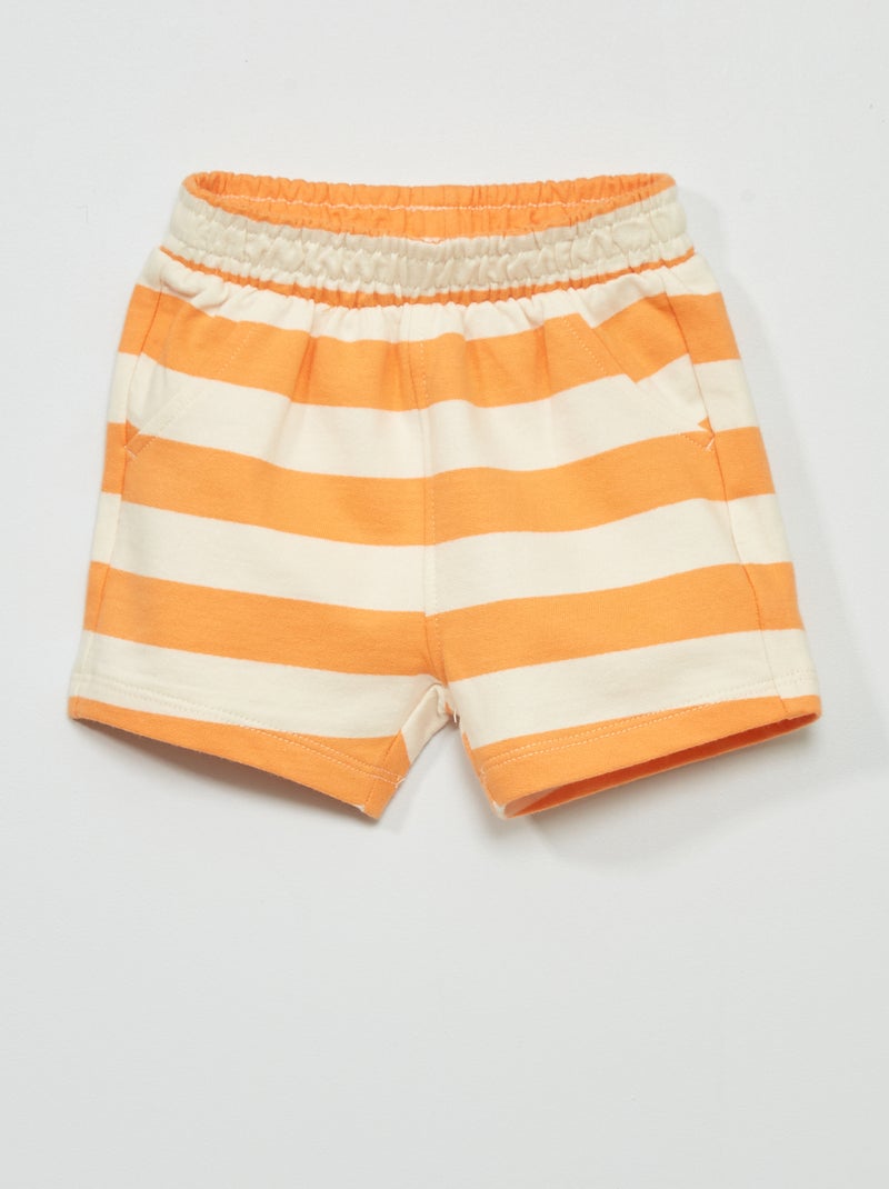 Shorts in tessuto felpato ARANCIONE - Kiabi