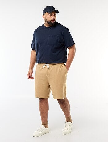 Shorts in tessuto felpato
