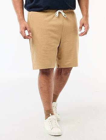 Shorts in tessuto felpato