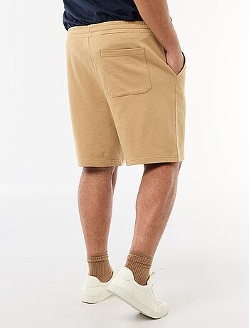 Shorts in tessuto felpato