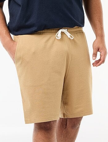 Shorts in tessuto felpato