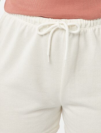 Shorts in tessuto felpato