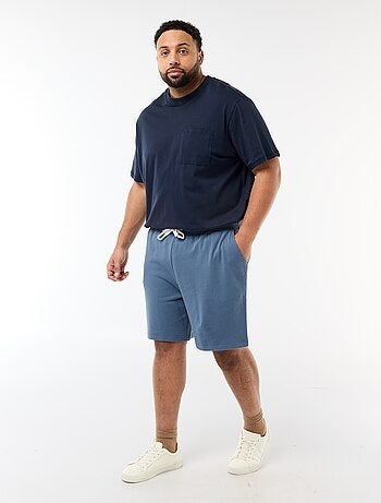 Shorts in tessuto felpato