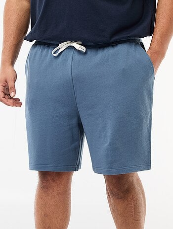 Shorts in tessuto felpato