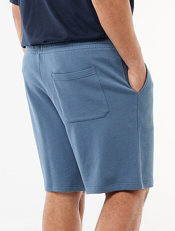 Shorts in tessuto felpato
