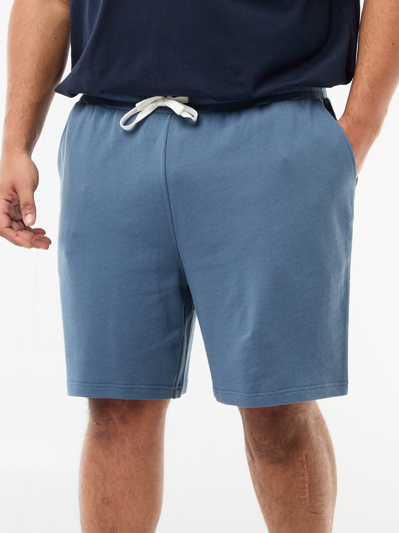 Shorts in tessuto felpato Blu - Kiabi
