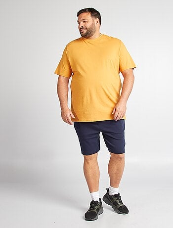 Shorts in tessuto felpato