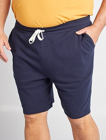Shorts in tessuto felpato