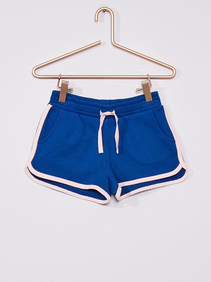 Shorts in tessuto felpato blu - Kiabi