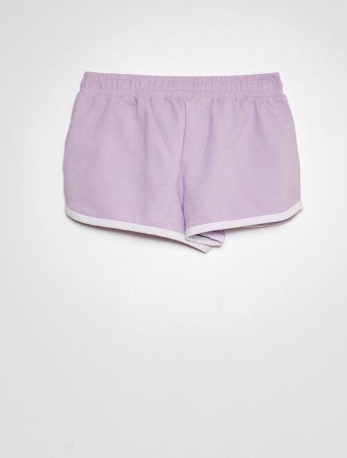 Shorts in tessuto felpato con bordi a contrasto - Kiabi