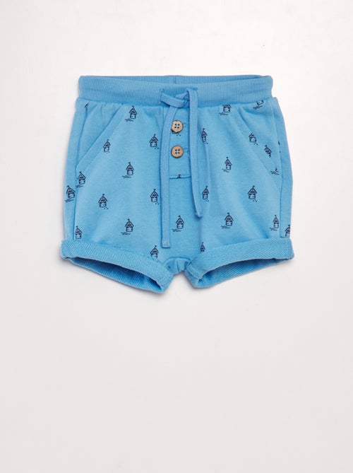 Shorts in tessuto felpato con stampa - Kiabi