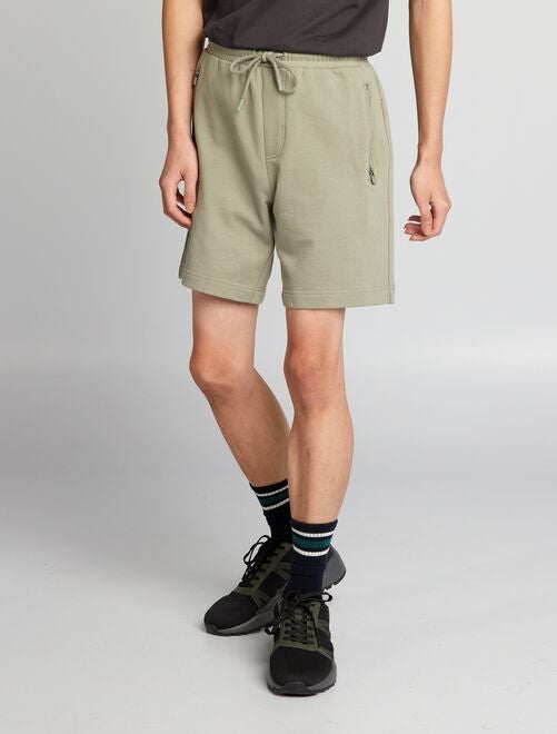 Shorts in tessuto felpato con tasche con zip - Kiabi