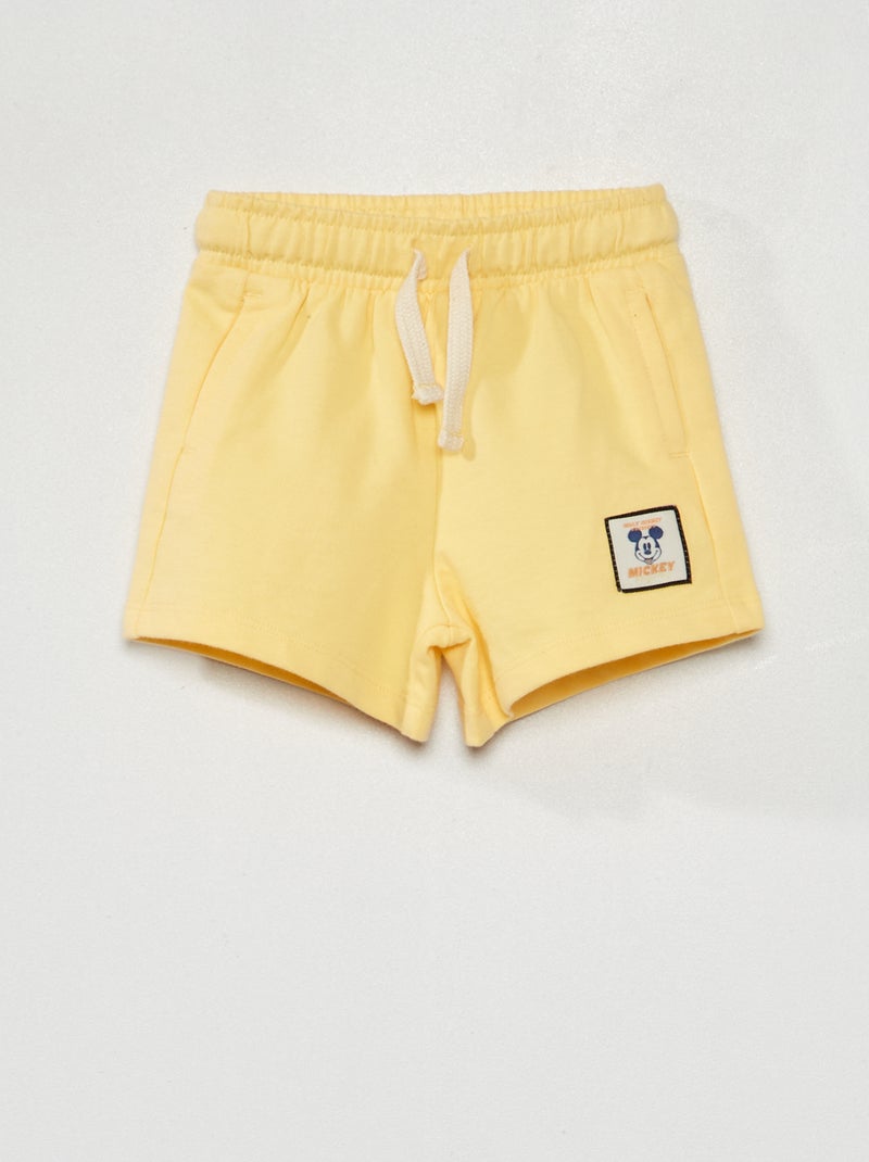 Shorts in tessuto felpato 'Disney Baby' GIALLO - Kiabi
