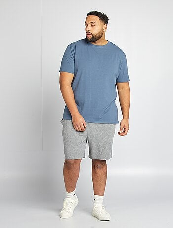 Shorts in tessuto felpato